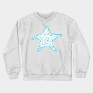 Starfish (blue/white) Crewneck Sweatshirt